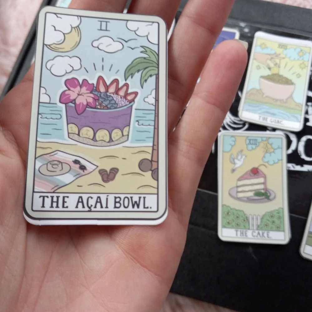😵Cute alt art Tarot card sticker pack of 10! So fun! Great stocking stuffer! - Picture 2 of 6